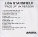 Lisa Stansfield Face Up UK Promo CD-R acetate CDR ACETATE