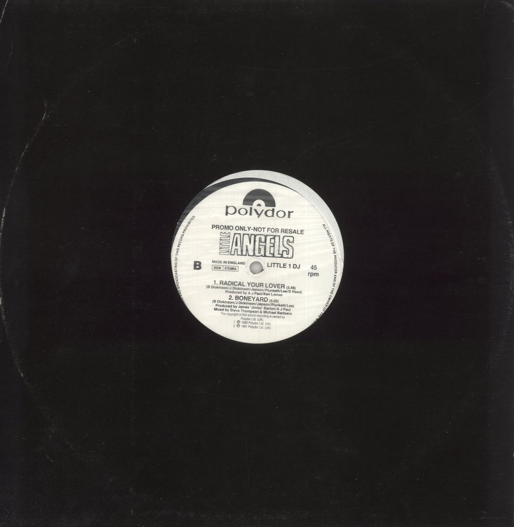 Little Angels Ten Miles High - 12" Sampler UK Promo 12" vinyl single (12 inch record / Maxi-single)