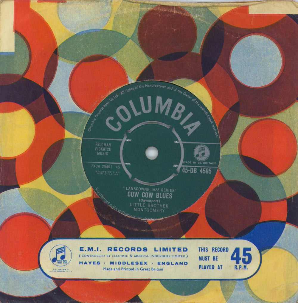 Little Brother Montgomery Pinetop's Boogie Woogie UK 7" vinyl single (7 inch record / 45)