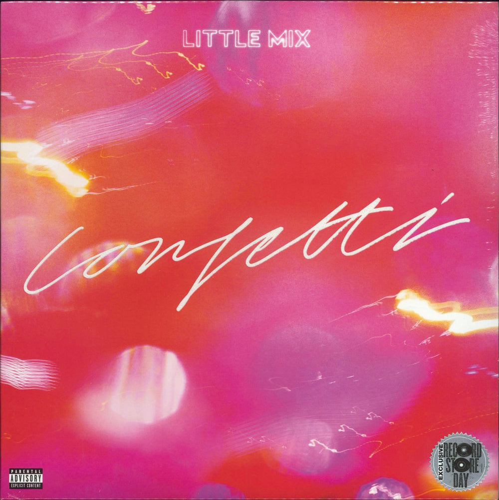 Little Mix Confetti - Pink Vinyl - Sealed UK vinyl LP album (LP record) 19439864121