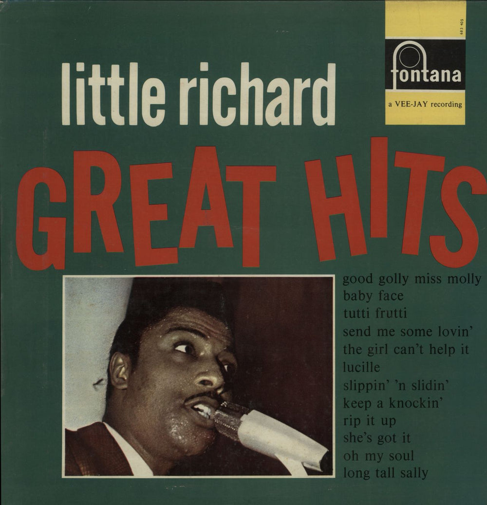 Little Richard Great Hits - Sample Stickered UK vinyl LP album (LP record) TL5314