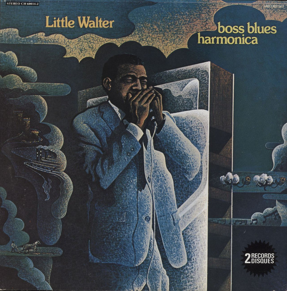 Little Walter Boss Blues Harmonica Canadian 2-LP vinyl record set (Double LP Album) CH60014/2