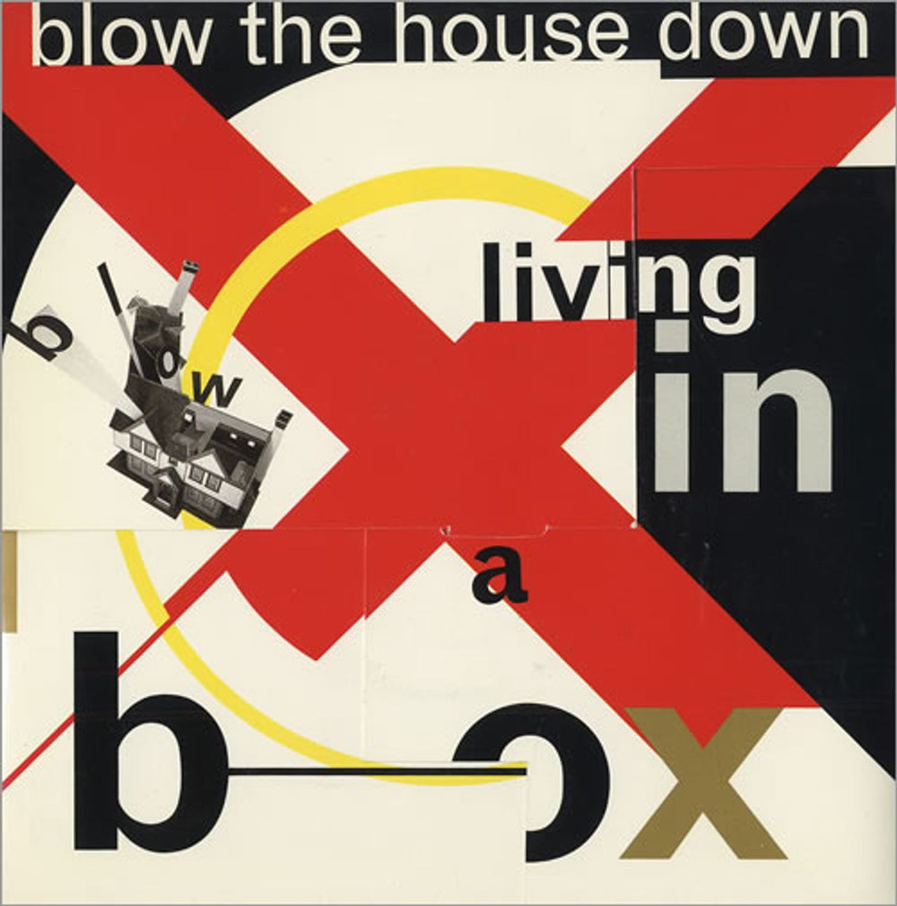 Living In A Box Blow The House Down - Foldout Sleeve UK 7" vinyl single (7 inch record / 45) LIBB5