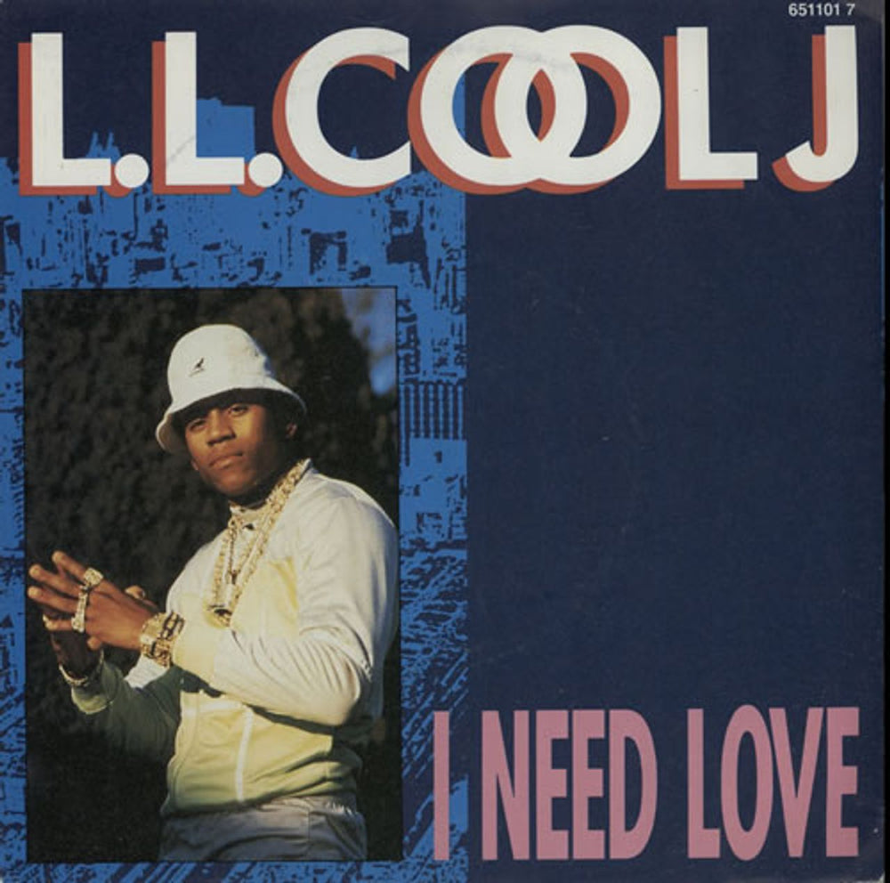 LL Cool J I Need Love - P/S UK 7" vinyl single (7 inch record / 45) 6511017