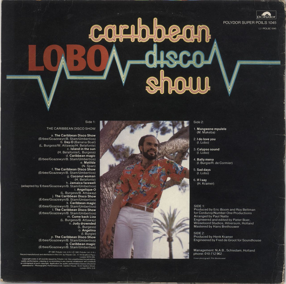 Lobo (Disco) The Caribbean Disco Show UK vinyl LP album (LP record)