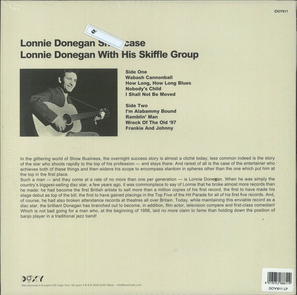 Lonnie Donegan Lonnie Donegan Showcase Italian vinyl LP album (LP record) 8013252886119