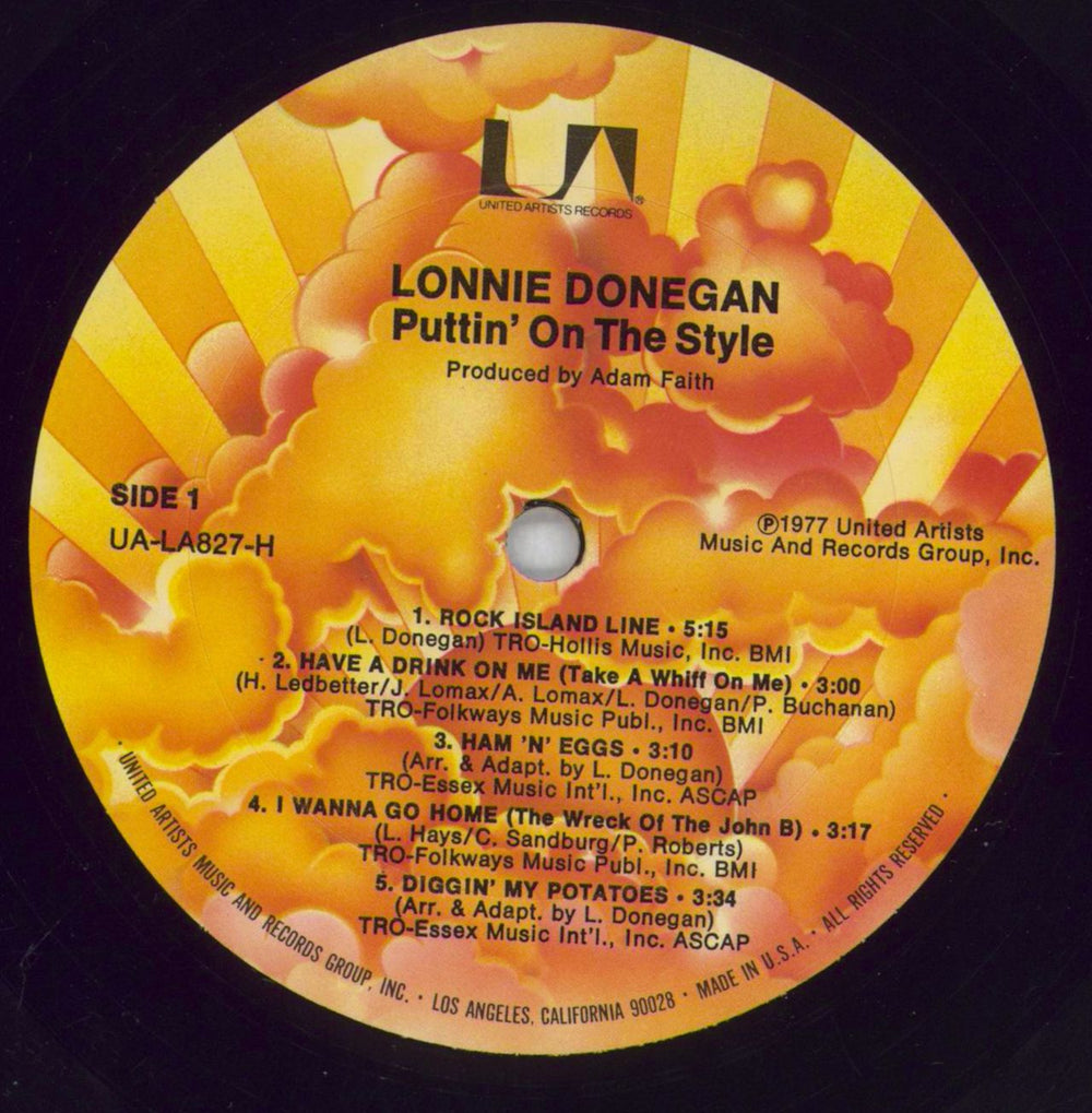 Lonnie Donegan Puttin' On The Style US vinyl LP album (LP record) LD3LPPU827602