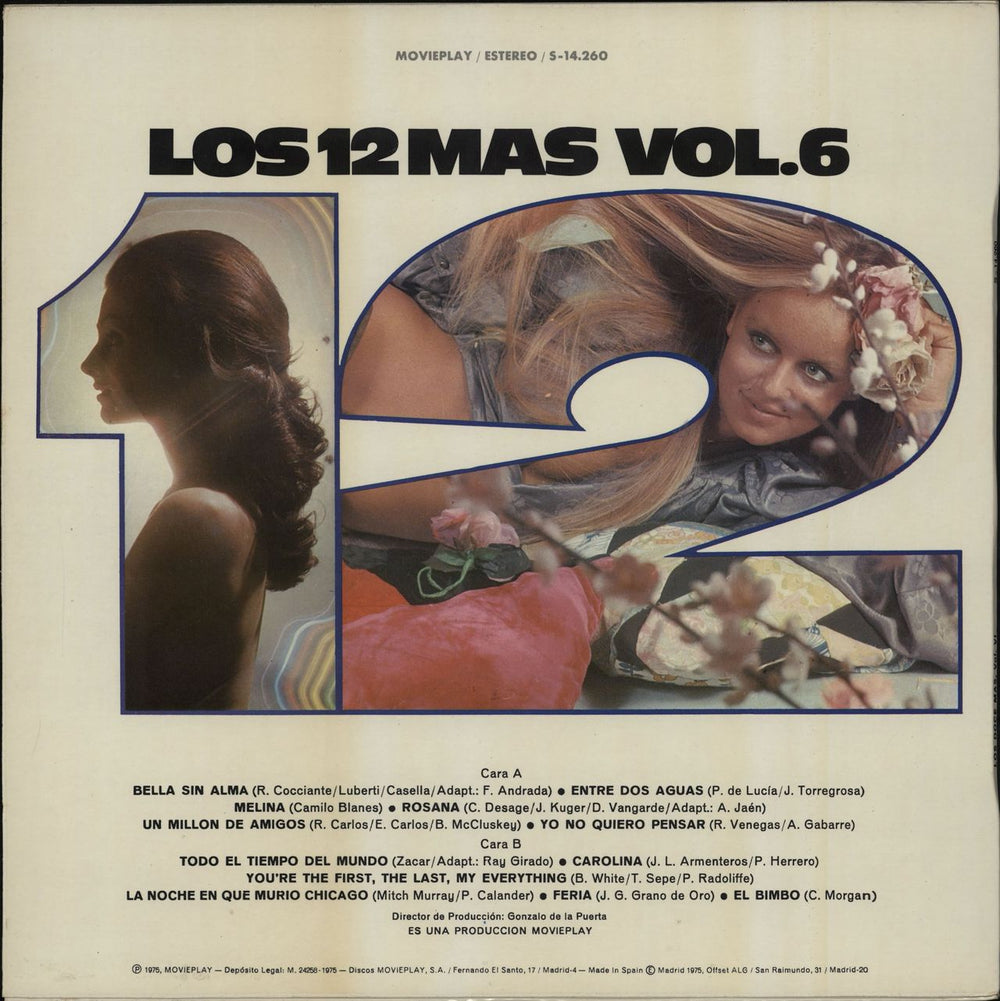 Los Doce Mas Los 12 Mas Vol. 6 Spanish vinyl LP album (LP record)