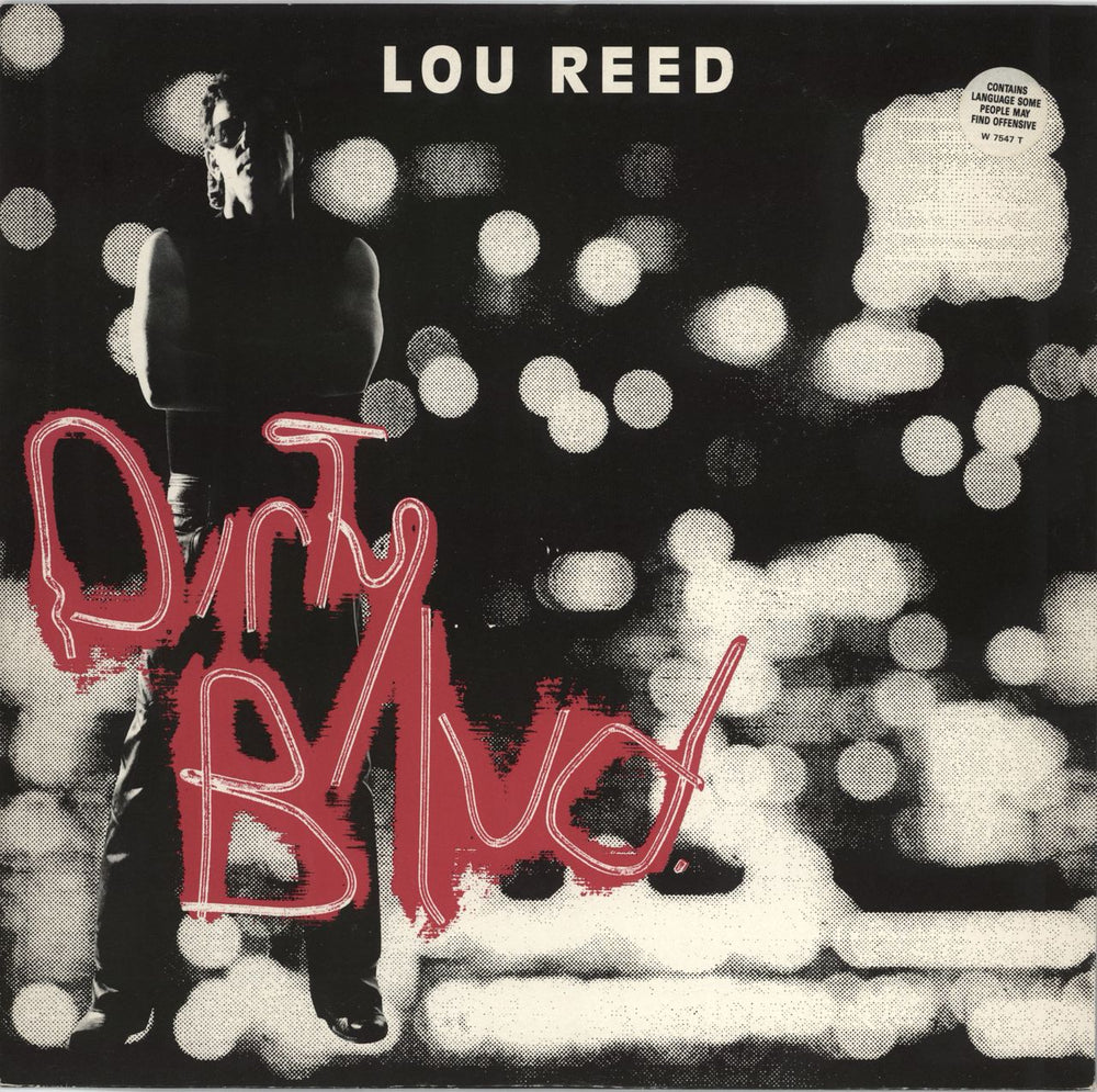 Lou Reed Dirty Blvd UK 12" vinyl single (12 inch record / Maxi-single) W7547T