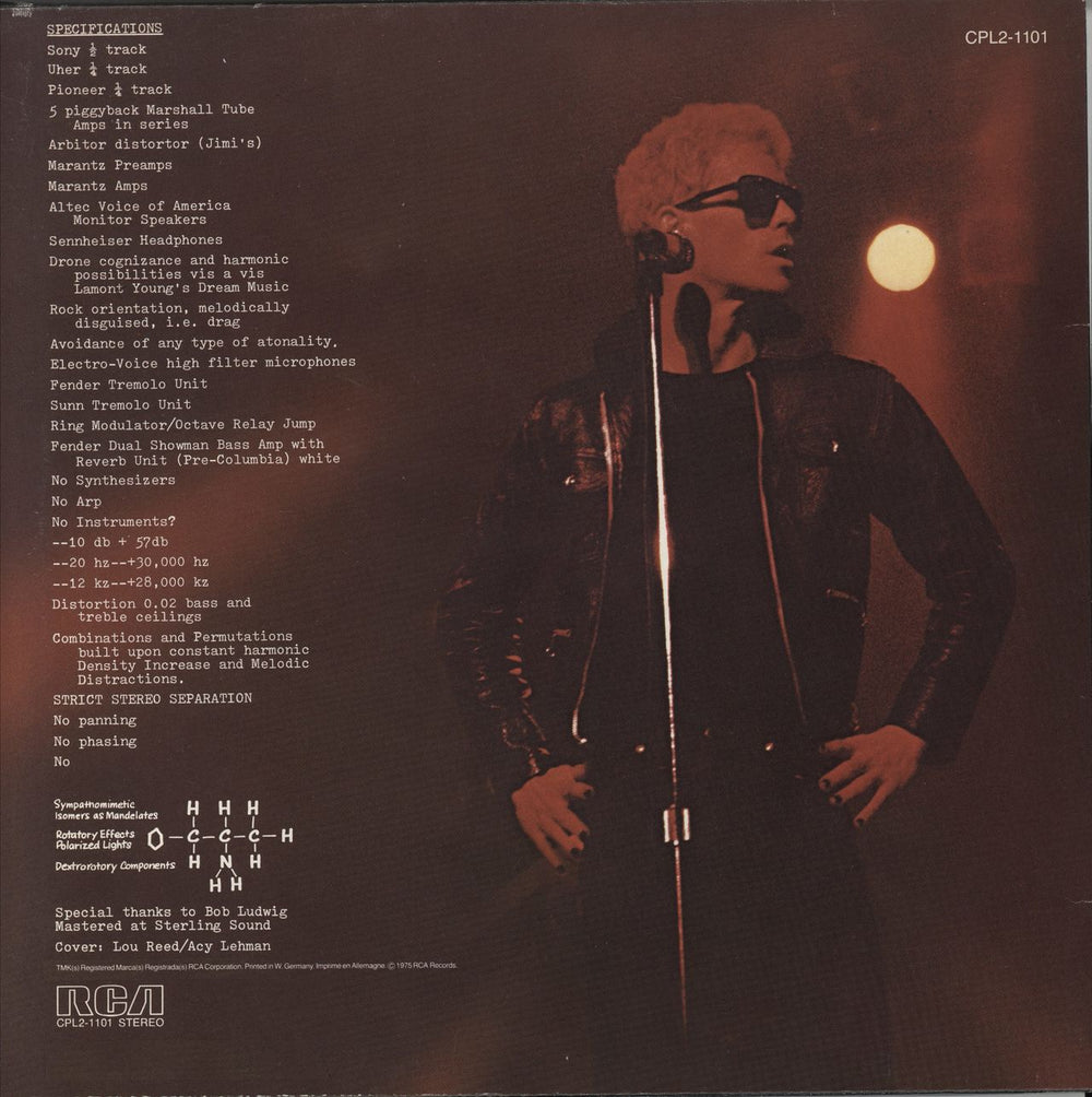 Lou Reed Metal Machine Music German 2-LP vinyl record set (Double LP Album) LOU2LME796940