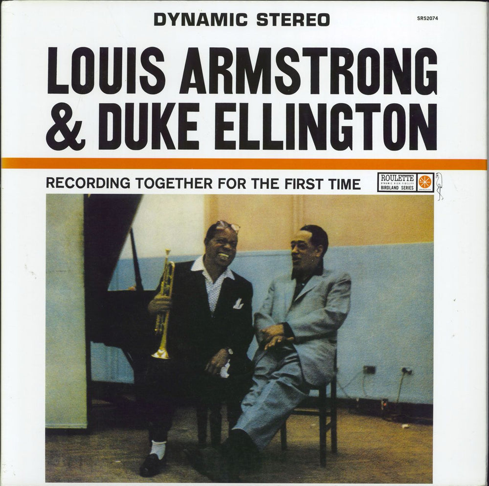 Louis Armstrong & Duke Ellington Recording Together For The First Time US vinyl LP album (LP record) SR52074