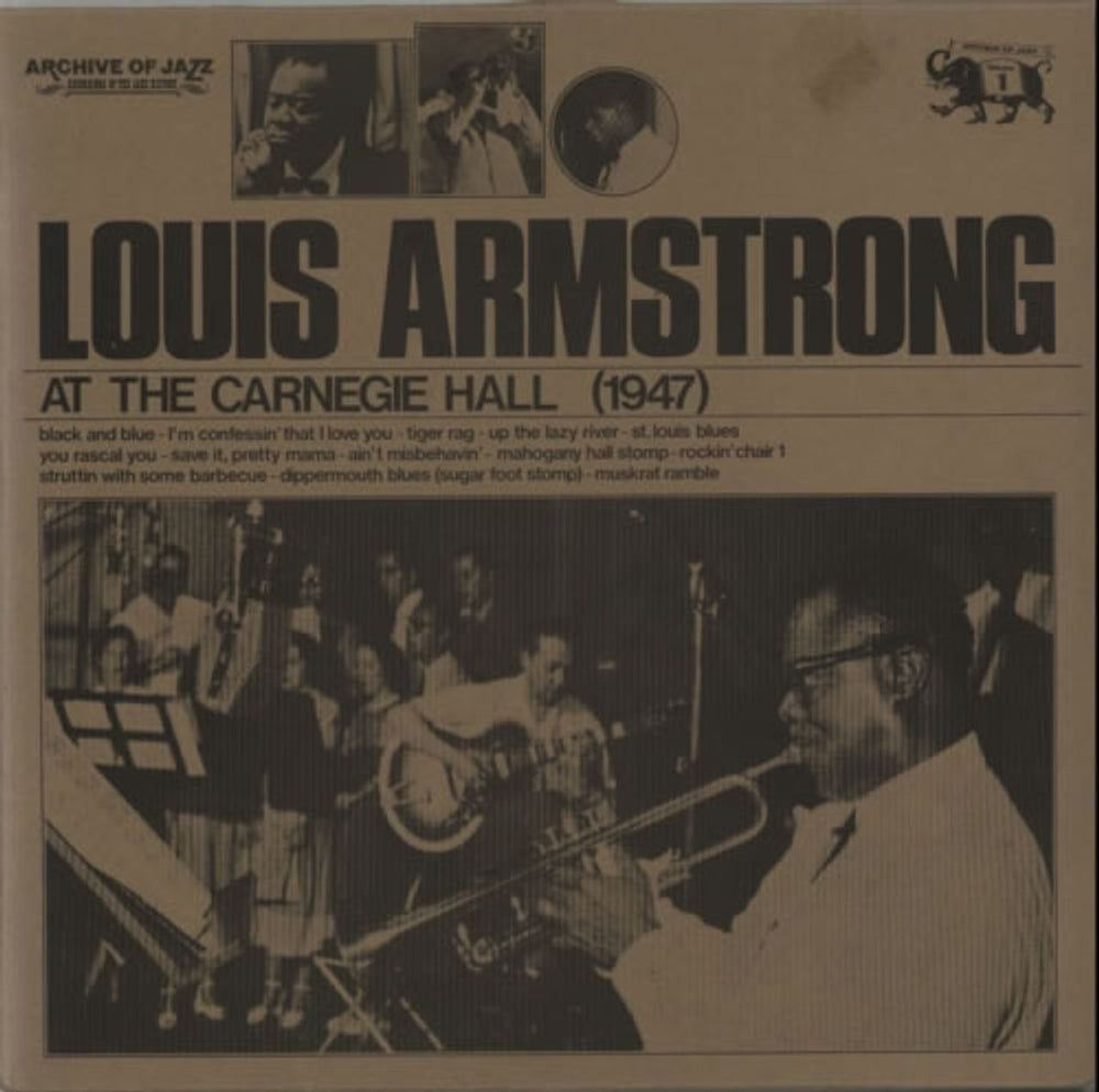 Louis Armstrong At The Carnegie Hall (1947) German vinyl LP album (LP record) 101.531