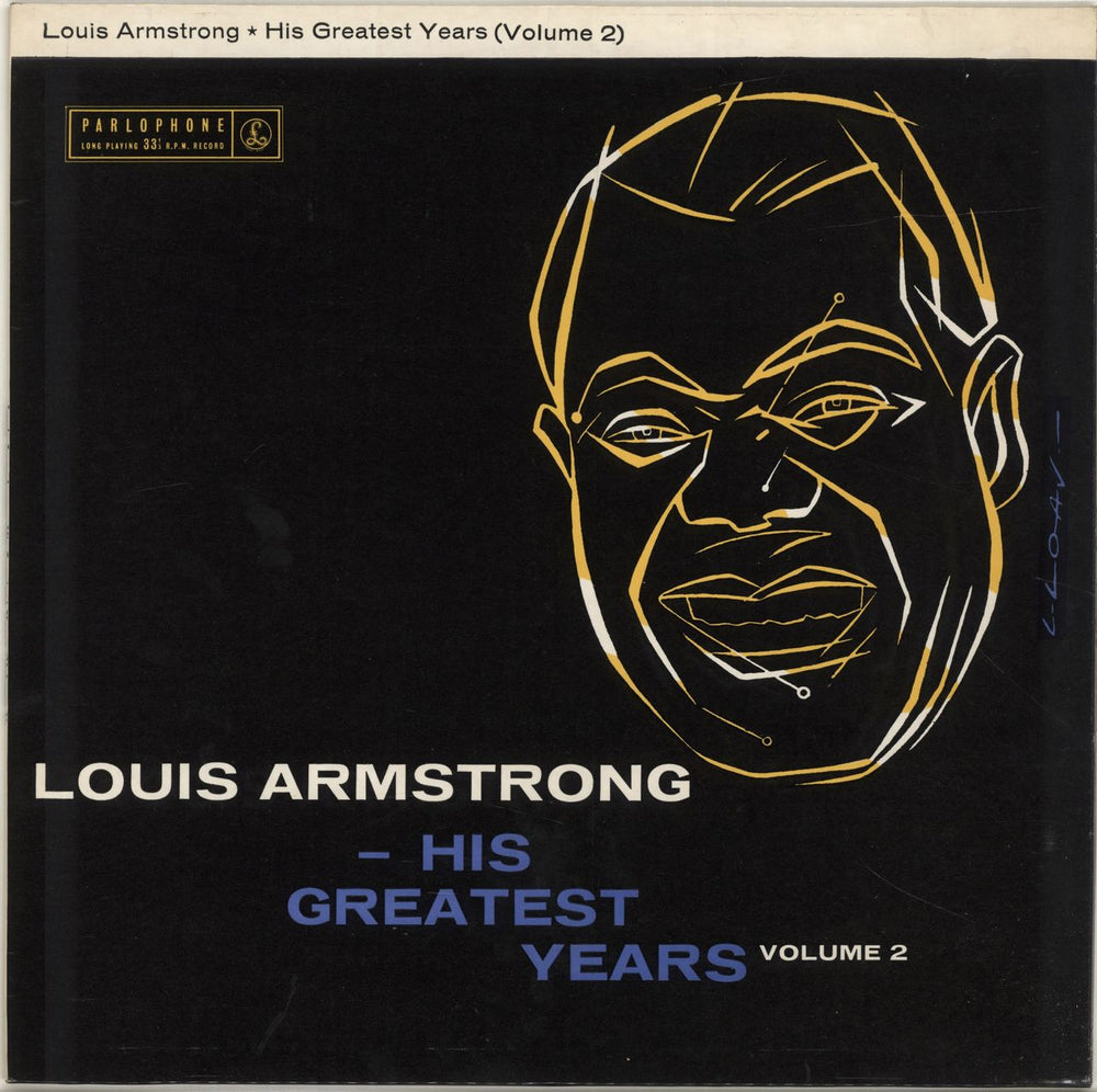 Louis Armstrong His Greatest Years Volume 2 UK vinyl LP album (LP record) PMC1142