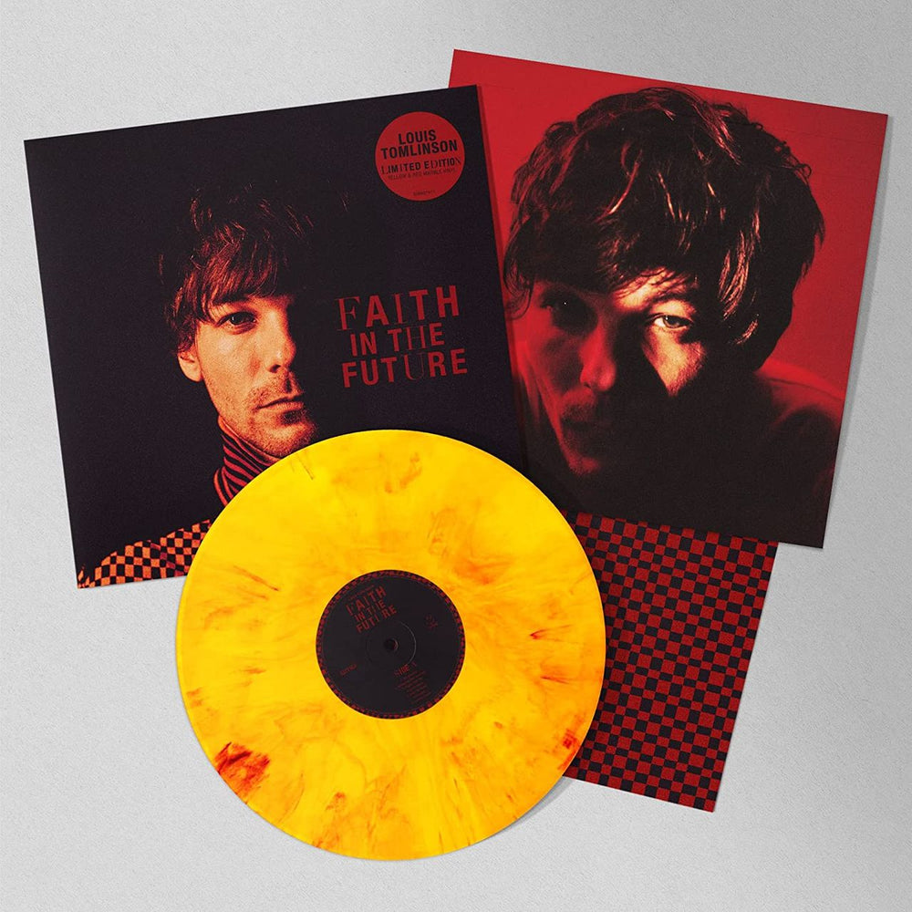 Louis Tomlinson Faith In The Future: Amazon exclusive -Yellow & Red Marbled Vinyl - Sealed UK vinyl LP album (LP record) 337LPFA803827