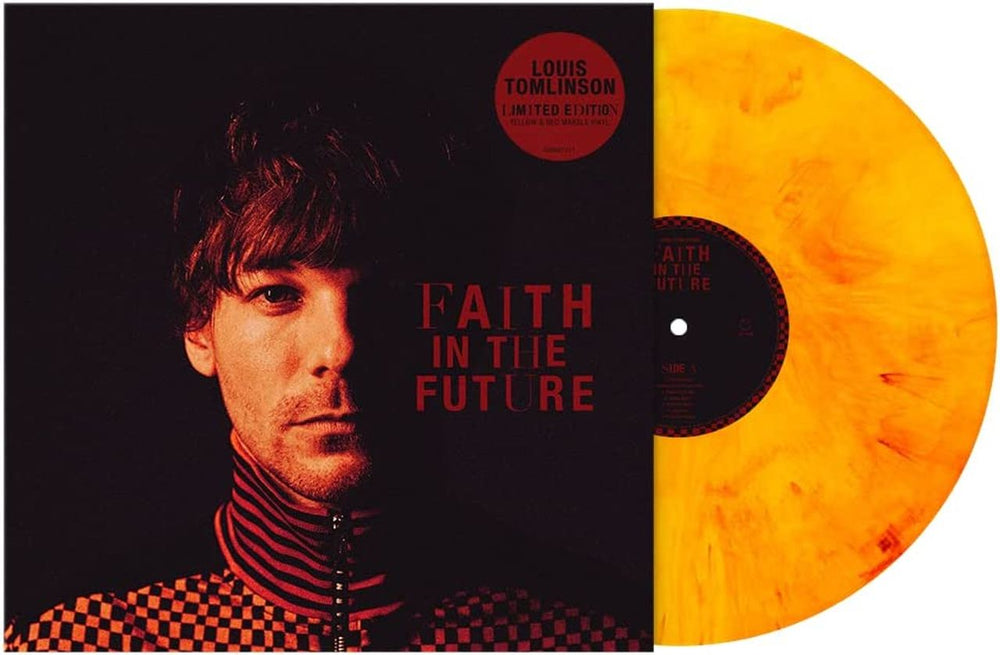 Louis Tomlinson Faith In The Future: Amazon exclusive -Yellow & Red Marbled Vinyl - Sealed UK vinyl LP album (LP record) 538827411