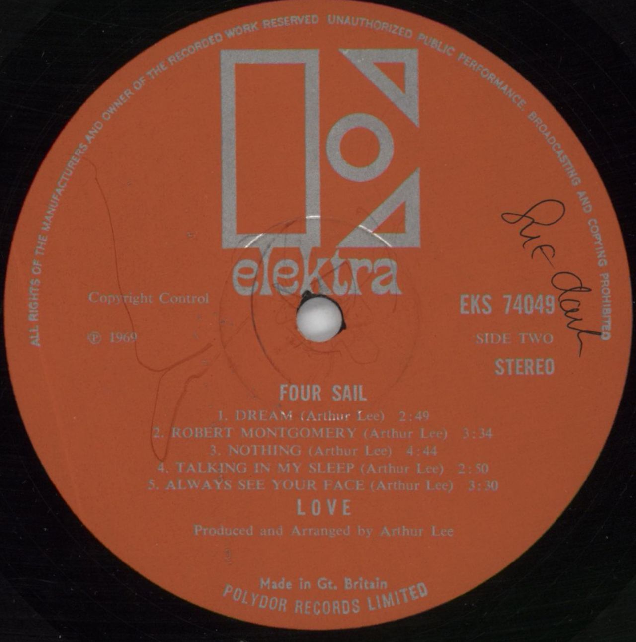 Love Four Sail - EX - WOL UK Vinyl LP — RareVinyl.com