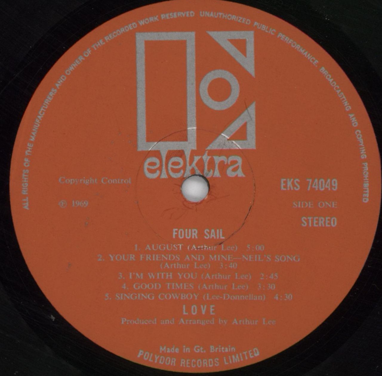 Love Four Sail - EX - WOL UK Vinyl LP — RareVinyl.com