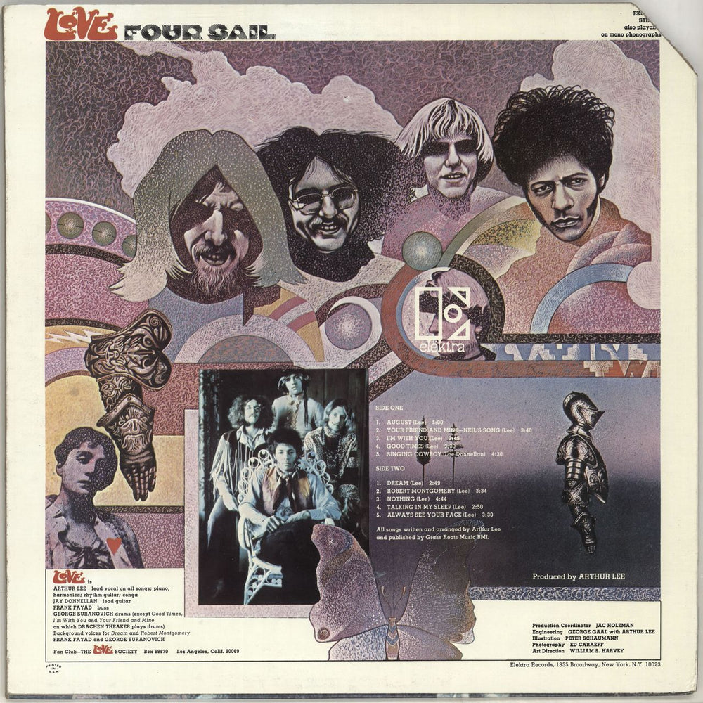 Love Four Sail - Red Label - Corner Cut US vinyl LP album (LP record)