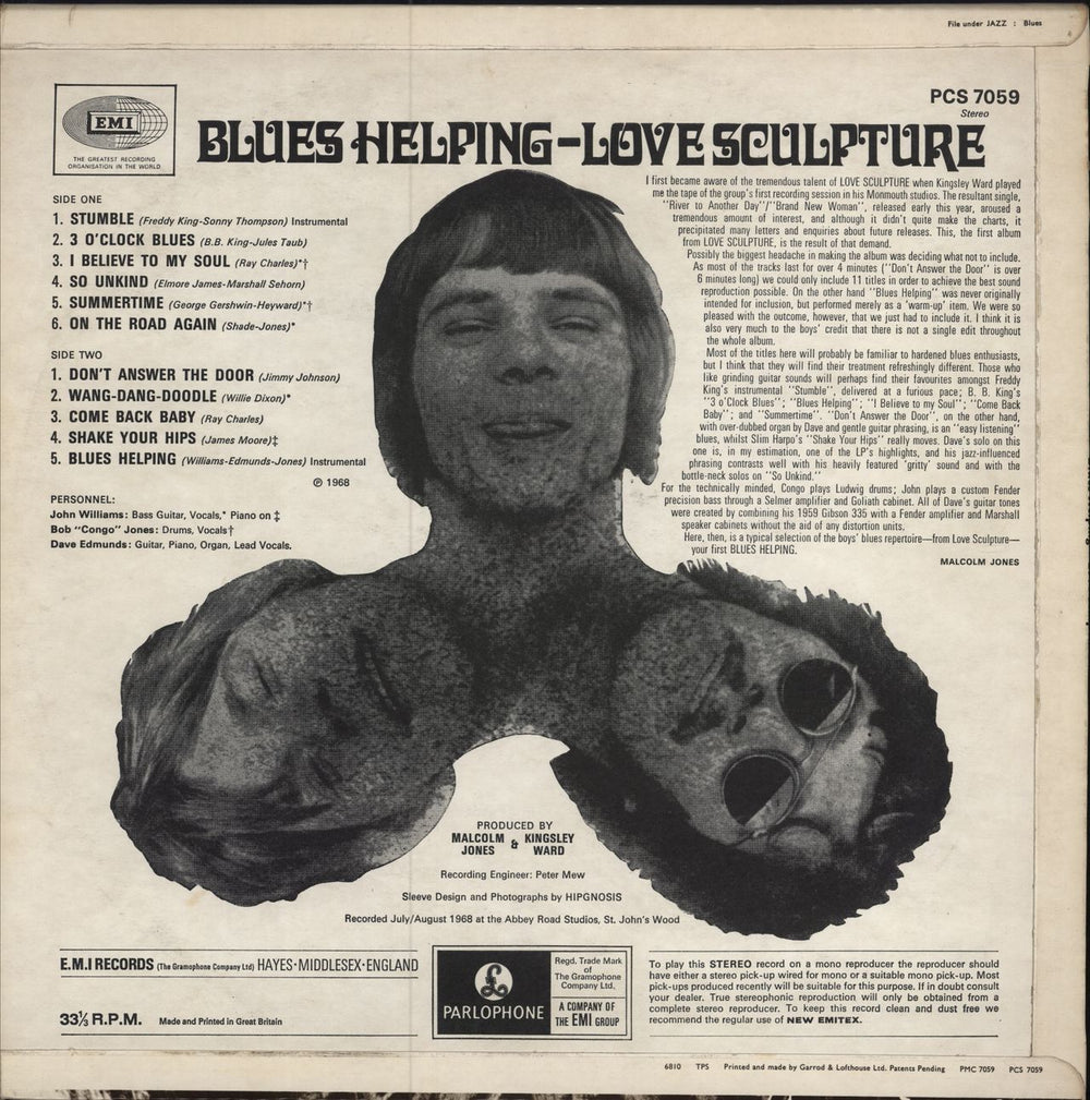 Love Sculpture Blues Helping - 1st UK vinyl LP album (LP record)