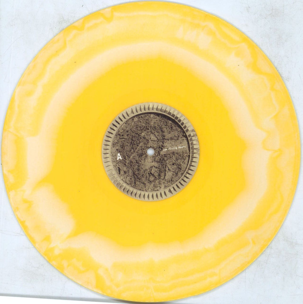 Low Flying Hawks Genkaku - Yellow and White Swirl Vinyl US vinyl LP album (LP record) 51YLPGE809510