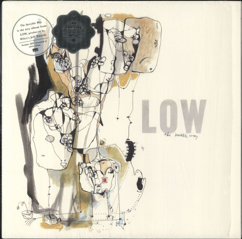 Low The Invisible Way + Shrink US vinyl LP album (LP record) SP1030