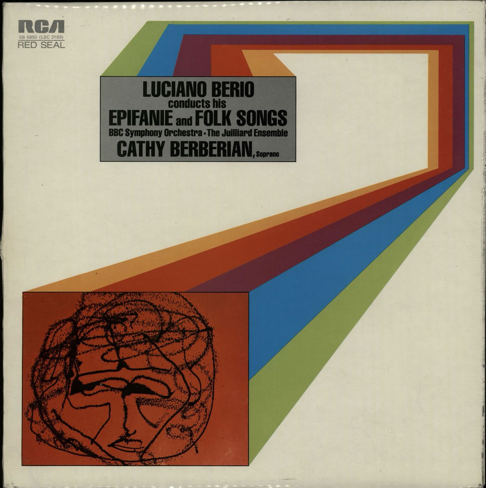 Luciano Berio Epifanie / Folk Songs - Sample UK vinyl LP album (LP record) SB6850