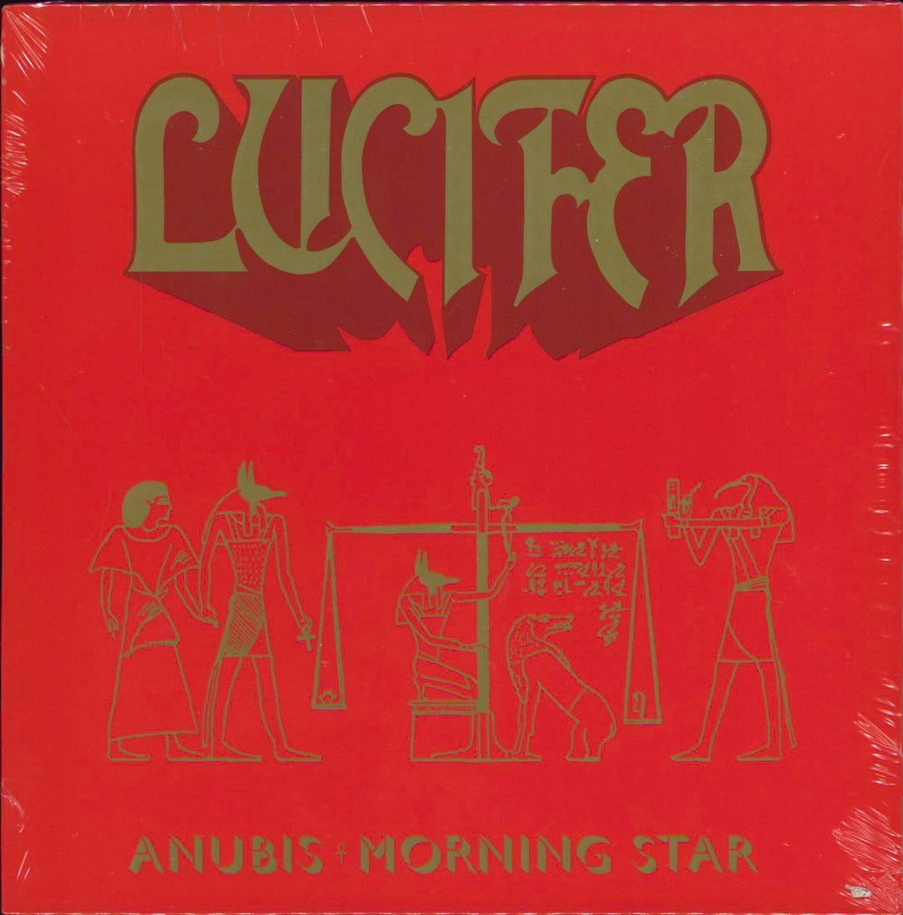 Lucifer (Doom) Anubi + Shrink UK 7" vinyl single (7 inch record / 45) RISE7/190