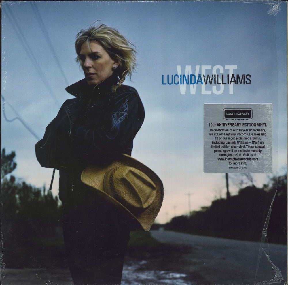 Lucinda Williams West - Clear Vinyl + Shrink US 2-LP vinyl record set (Double LP Album) B0015615-01