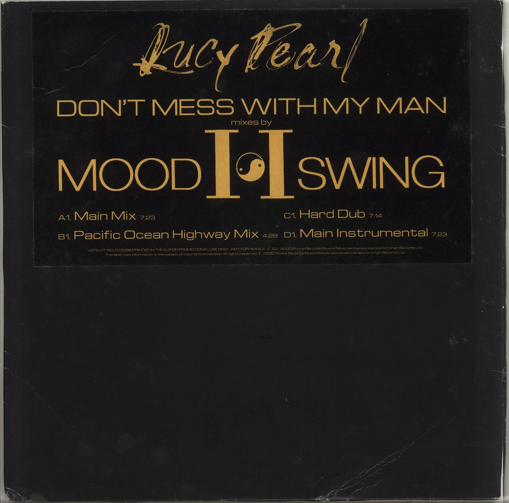 Lucy Pearl Don't Mess With My Man UK Promo 12" vinyl single (12 inch record / Maxi-single) VSTDJ1778