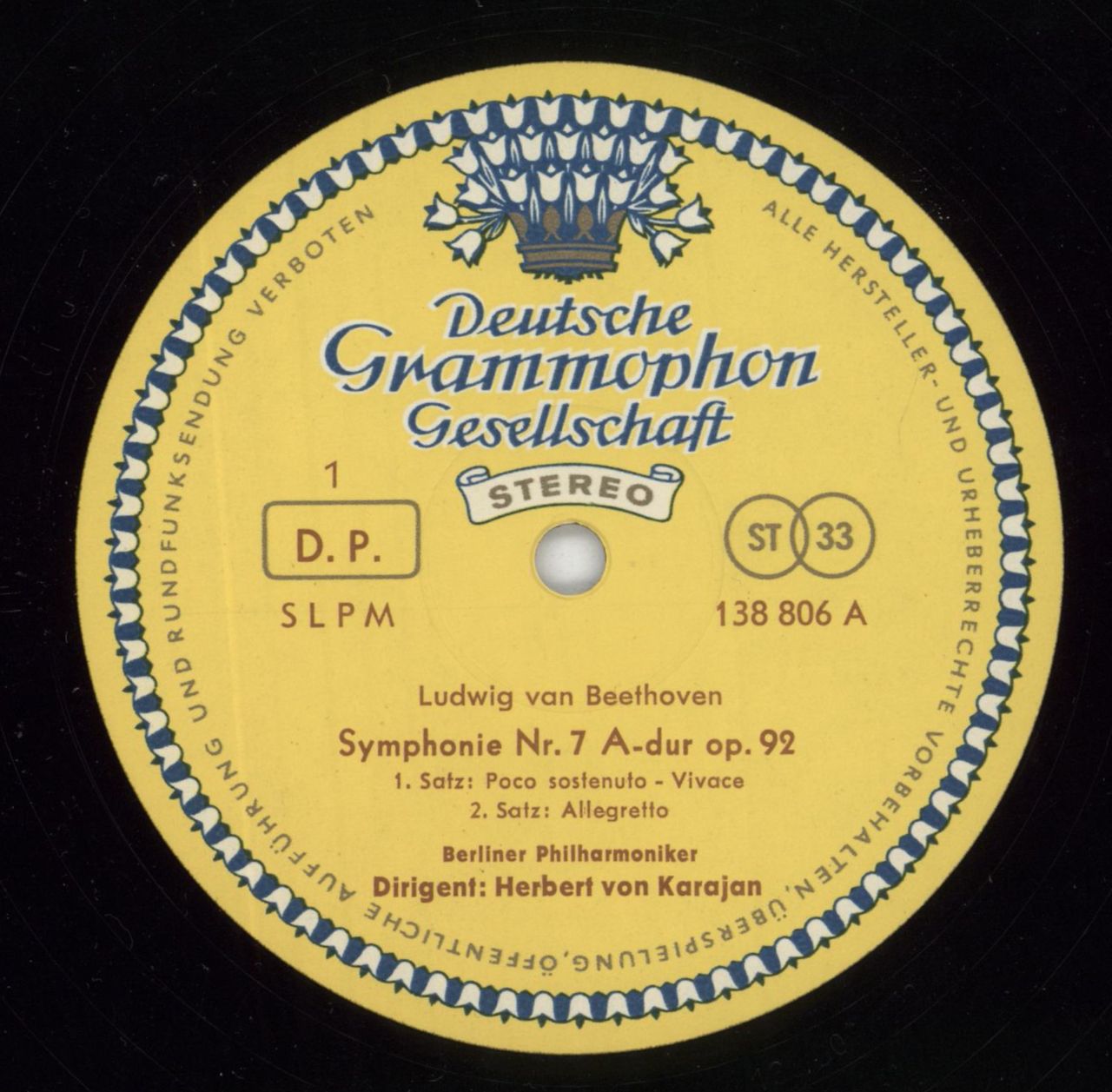 Ludwig Van Beethoven Symphonie Nr. 1st Grand Prix Du Disque Germ — 
