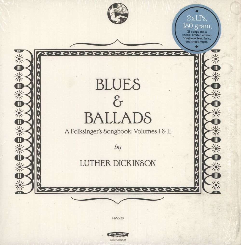 Luther Dickinson Blues & Ballads - A Folksinger's Songbook: Volumes I & II - 180gm Vinyl + Shrink UK 2-LP vinyl record set (Double LP Album) NW5120