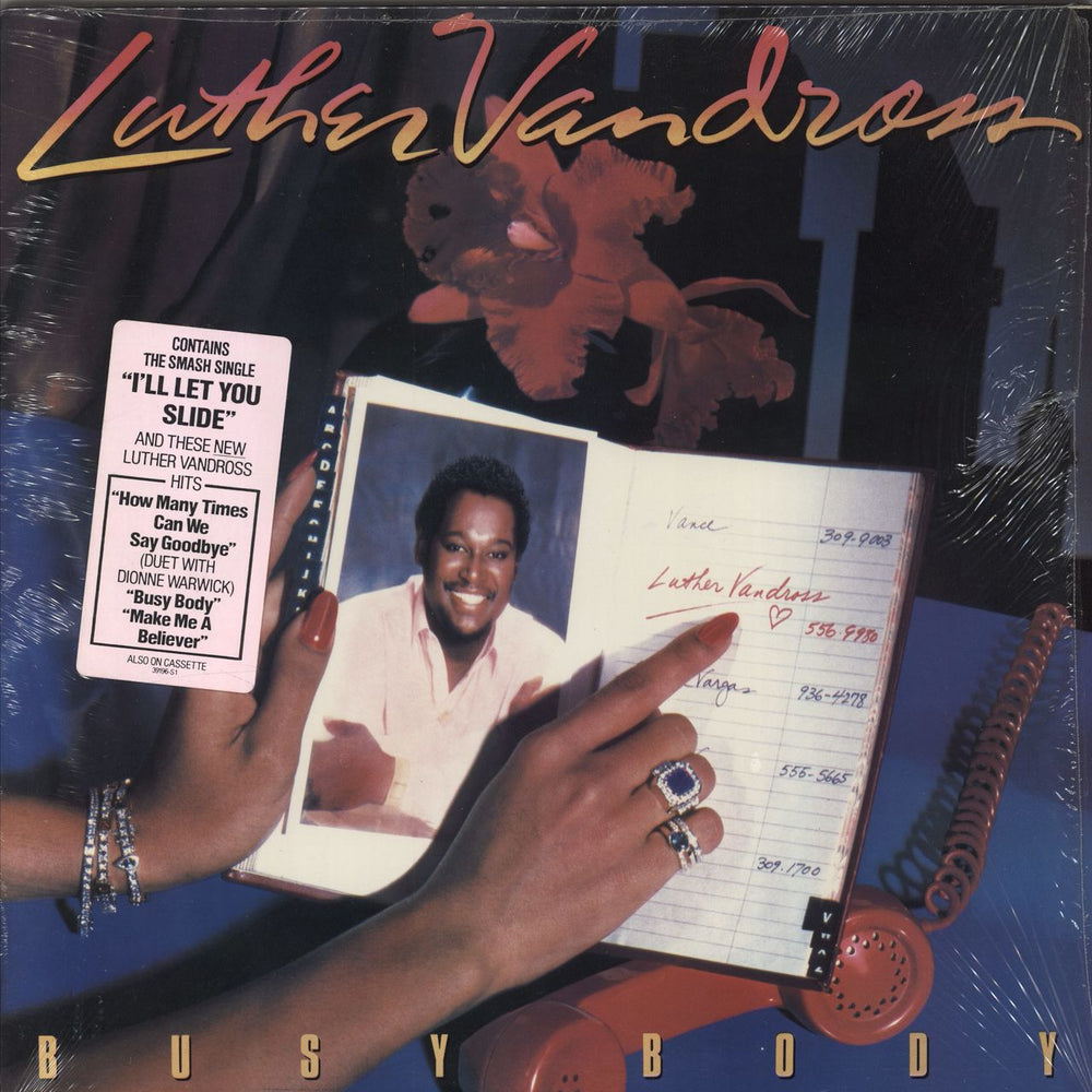 Luther Vandross Busy Body - stickered shrink US vinyl LP album (LP record) FE39196