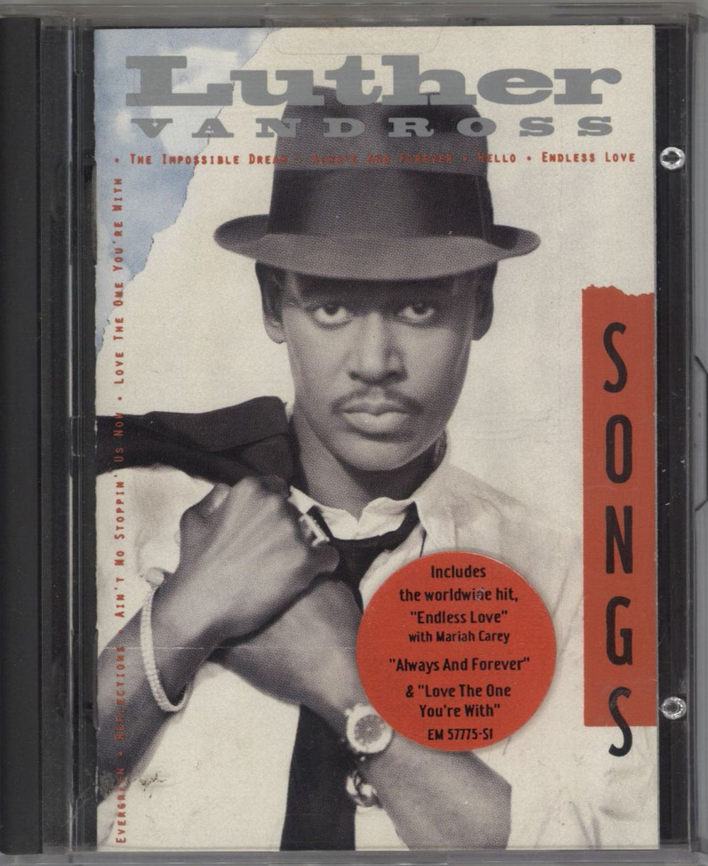 Luther Vandross Songs US mini disc (MD) EM57775