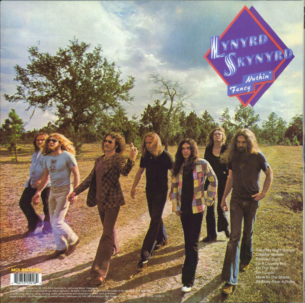 Lynyrd Skynyrd Nuthin' Fancy - 180gm UK vinyl LP album (LP record) 600753550182