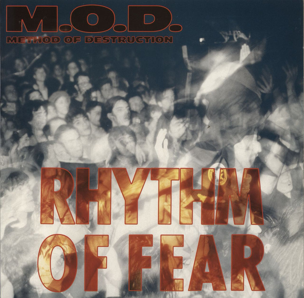 M.O.D. Rhythm Of Fear UK vinyl LP album (LP record) MFN145