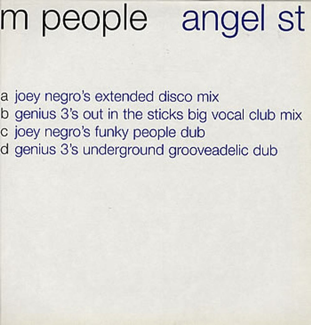 M-People Angel St UK Promo 12" vinyl single (12 inch record / Maxi-single) ANGELDJ1