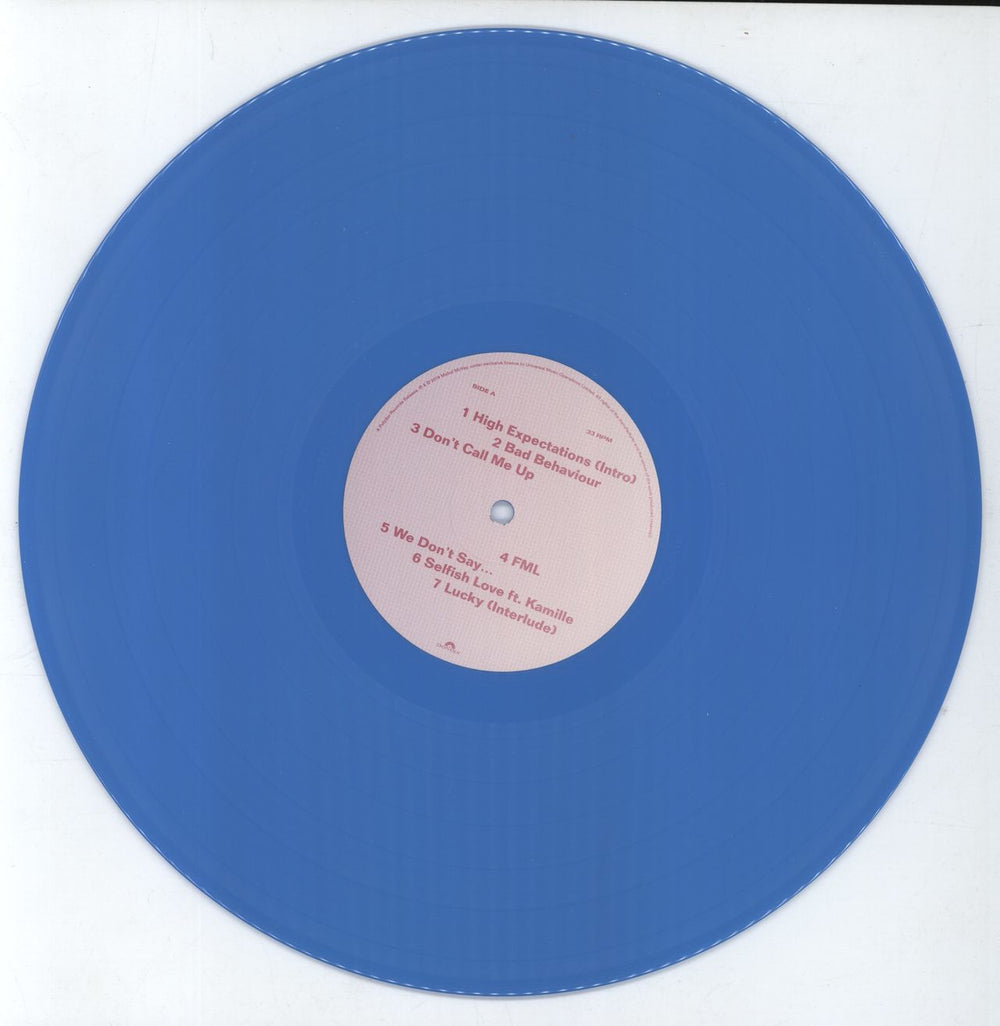 Mabel High Expectations - Blue Vinyl UK 2-LP vinyl record set (Double LP Album) 602577858291