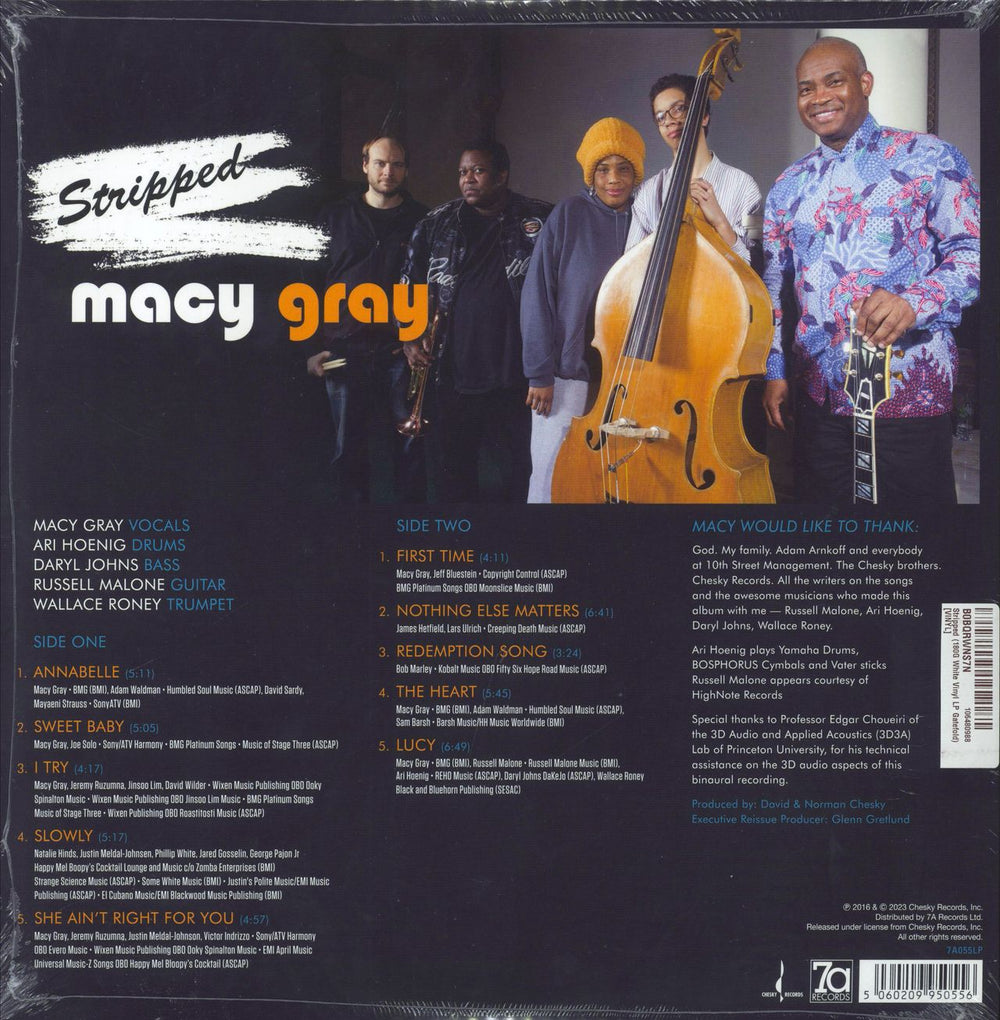 Macy Gray Stripped - 180gm White Vinyl - Sealed UK vinyl LP album (LP record) 5060209950556