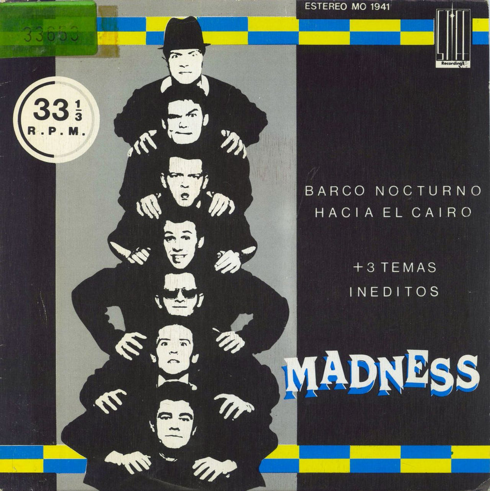 Madness Barco Nocturno Hacia El Cairo (Night Boat To Cairo) Spanish Promo 7" vinyl single (7 inch record / 45) MO1941