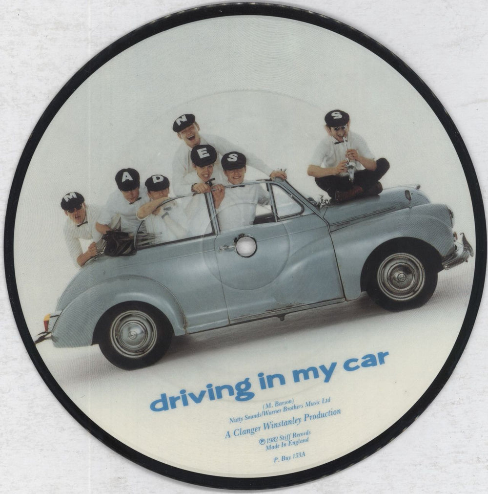 Madness Driving In My Car UK 7" vinyl picture disc (7 inch picture disc single) PBUY153