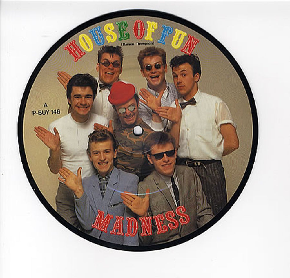 Madness House Of Fun UK 7" vinyl picture disc (7 inch picture disc single) P-BUY146