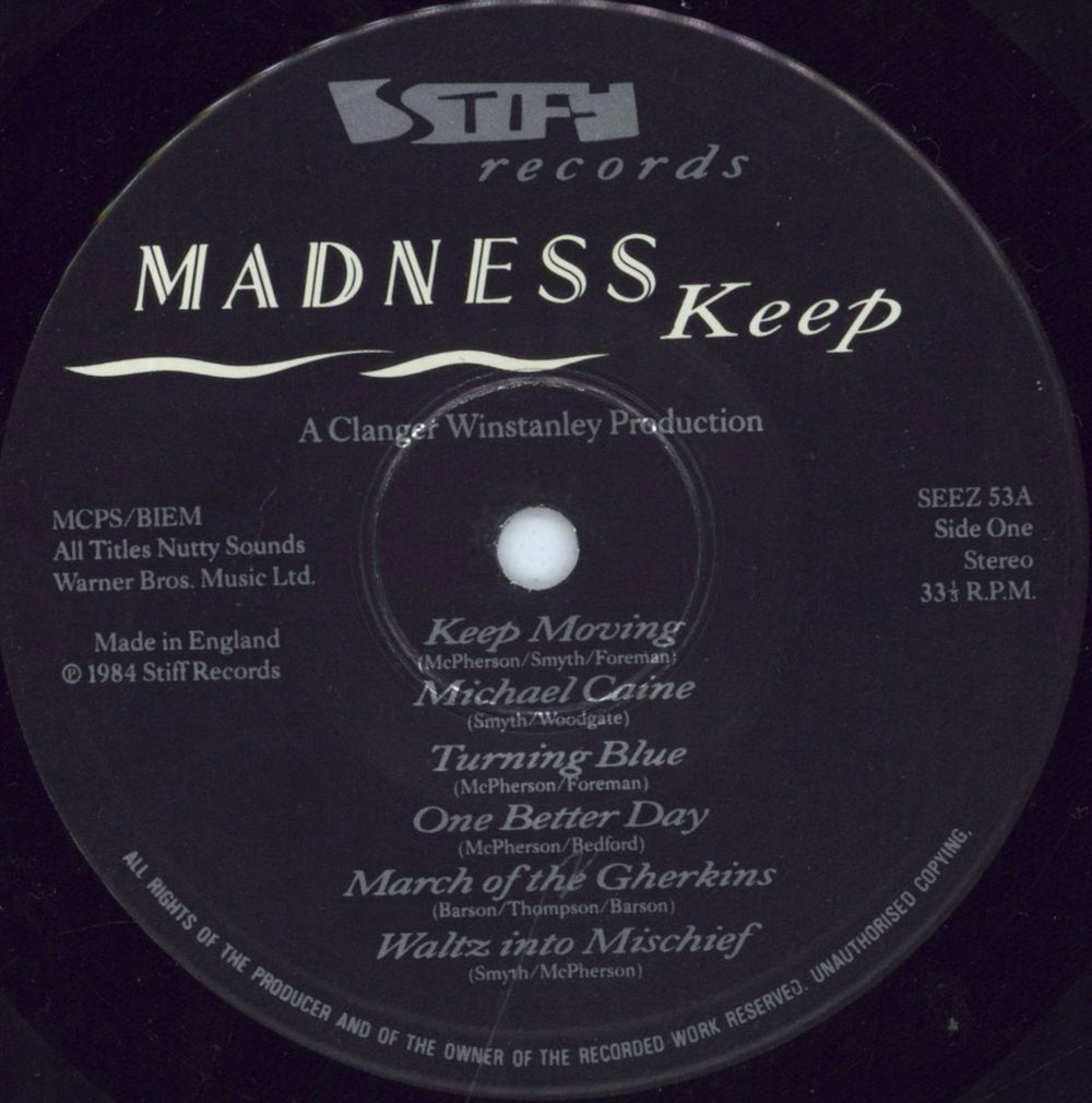 Madness Keep Moving + merch insert UK vinyl LP album (LP record) MDNLPKE674954