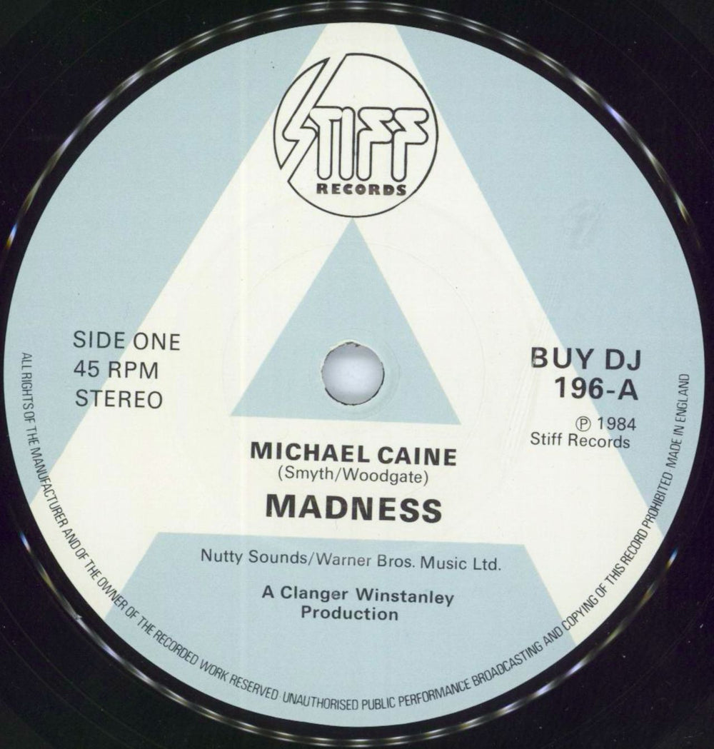 Madness Michael Caine UK Promo 7" vinyl single (7 inch record / 45) MDN07MI07394