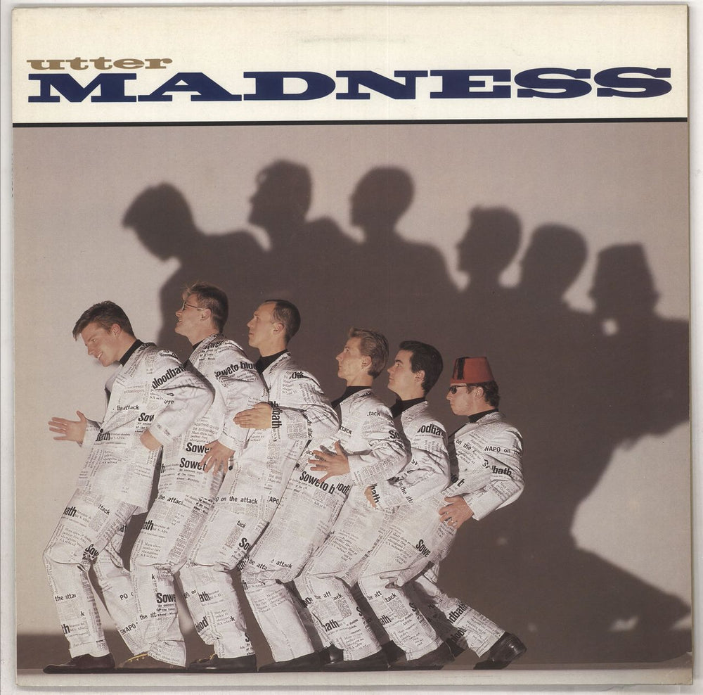 Madness Utter Madness + Insert UK vinyl LP album (LP record) JZLP2