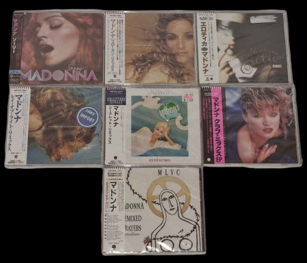 Madonna A Quantity of 7 Japanese CD Singles - Sealed Japanese CD single (CD5 / 5") MADC5AQ792884