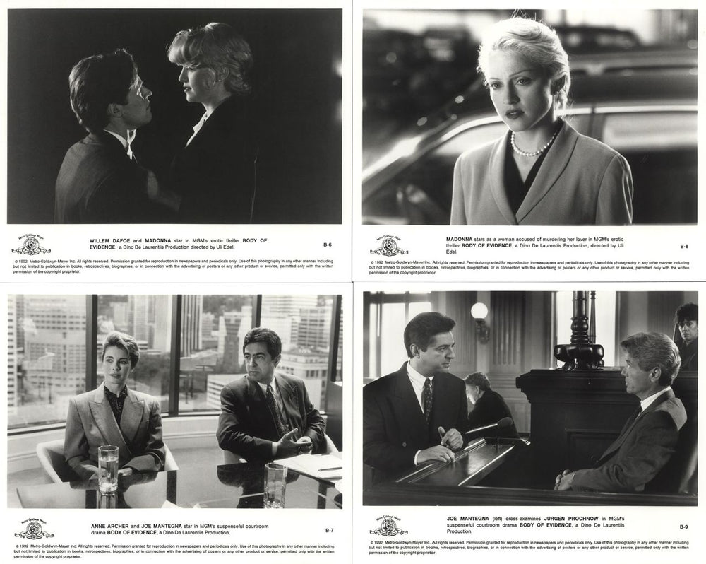 Madonna Body Of Evidence US Promo media press pack