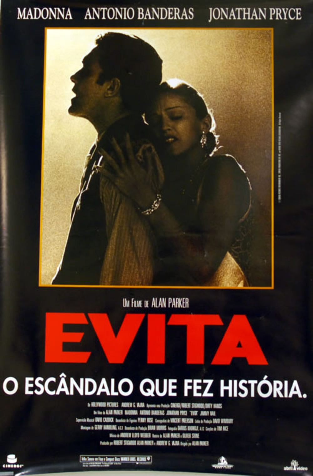 Madonna Evita - The Scandal That Made History Brazilian Promo poster 25 X 37