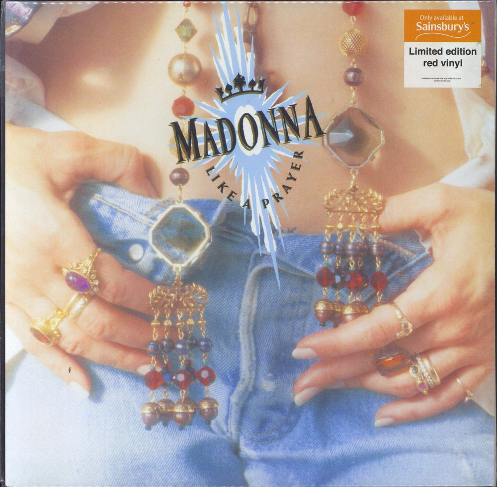 Madonna Like A Prayer - Red Vinyl UK vinyl LP album (LP record) 8122-79735-7