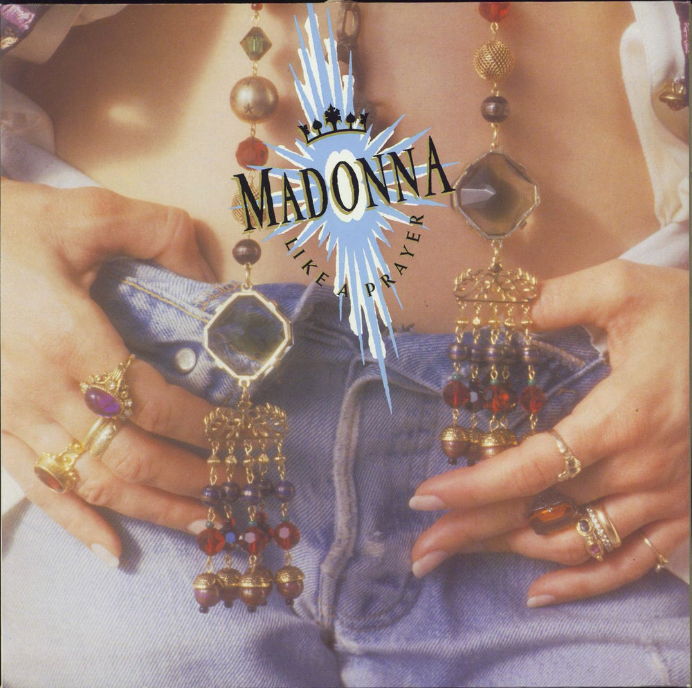 Madonna Like A Prayer - Scented Inner + AIDS Facts Insert UK vinyl LP album (LP record) WX239