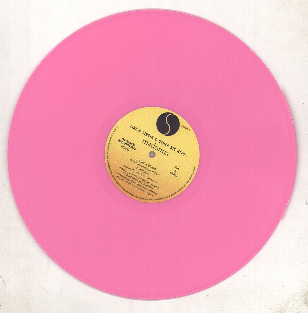 Madonna Like A Virgin & Other Big Hits - RSD 16 - Pink Vinyl UK 12" vinyl single (12 inch record / Maxi-single) MAD12LI706947